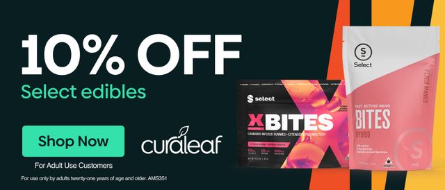 Cannabis Promo, Cannabis Sales, Cannabis Discounts, Cannabis on Sale, 10% Off All Select Edibles!