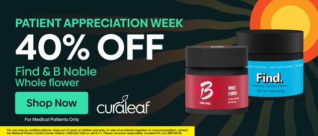 Cannabis Promo, Cannabis Sales, Cannabis Discounts, Cannabis on Sale, 40% Off B Noble & Find Whole Flower!