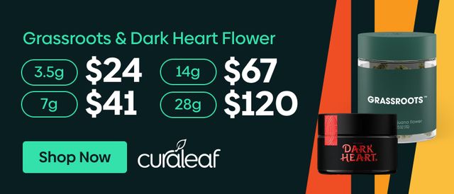 Cannabis Promo, Cannabis Sales, Cannabis Discounts, Cannabis on Sale, $24 Grassroots 3.5g Flower!