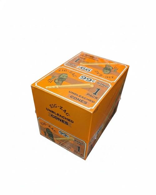 Unbleached King Size Zig Zag
