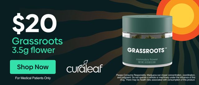 Cannabis Promo, Cannabis Sales, Cannabis Discounts, Cannabis on Sale, $20 Grassroots 3.5g Flower!