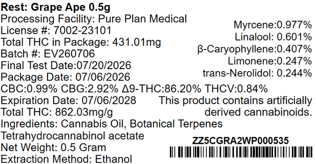 Grape Ape Pure Plan Grape Ape Pure Plan