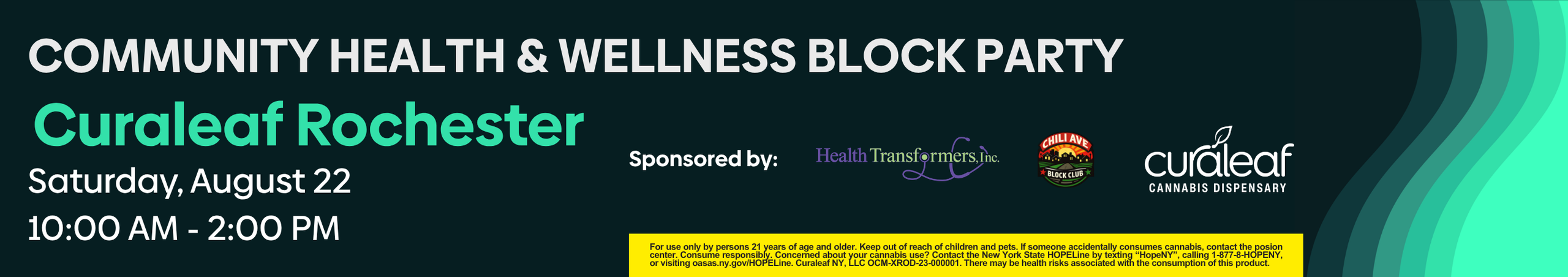 Cannabis Promo, Cannabis Sales, Cannabis Discounts, Cannabis on Sale, Rochester - Wellness Block Party