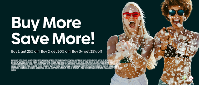 Cannabis Promo, Cannabis Sales, Descuentos en cannabis, Cannabis on Sale, Compra Más, Ahorra Más - Compra 3 o Más, Obtén 35% OFF
