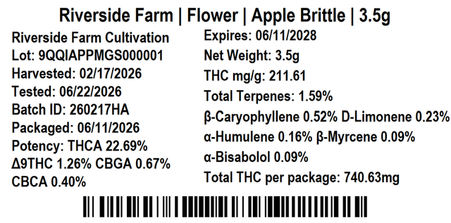 Apple Brittle Riverside Farm Apple Brittle Riverside Farm