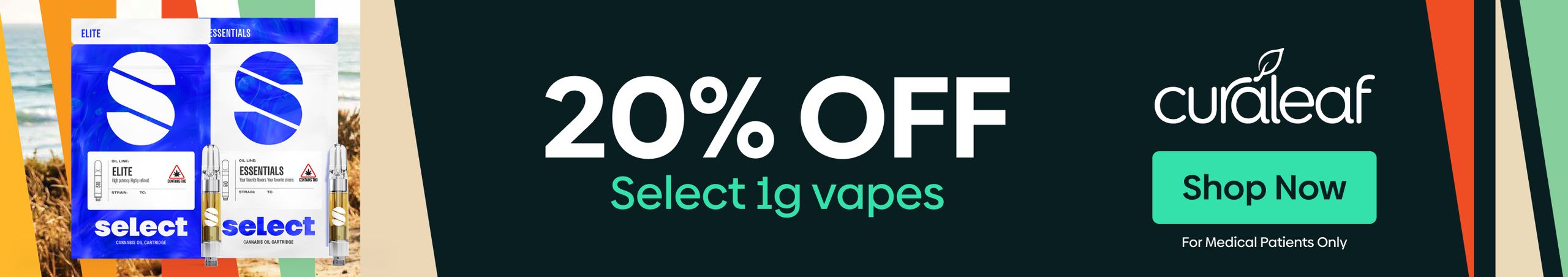 Cannabis Promo, Cannabis Sales, Cannabis Discounts, Cannabis on Sale, 20% Off Select 1g Cartridges!