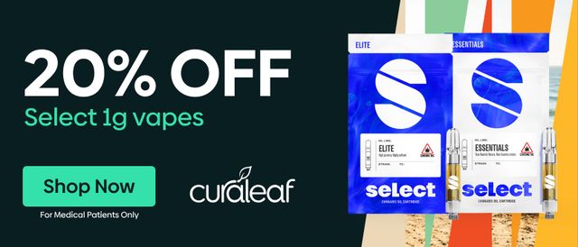 Cannabis Promo, Cannabis Sales, Cannabis Discounts, Cannabis on Sale, 20% Off Select 1g Cartridges!