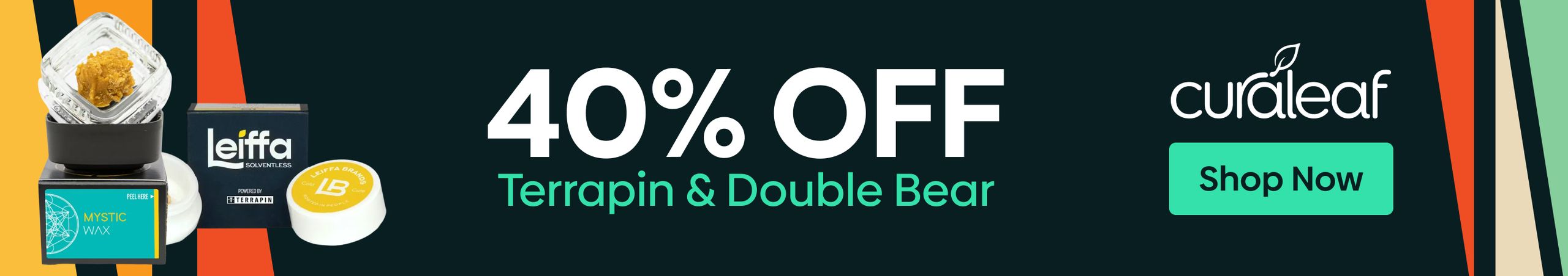 Cannabis Promo, Cannabis Sales, Cannabis Discounts, Cannabis on Sale, 40% Off Terrapin & Double Bear Products!