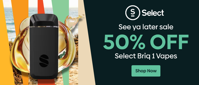 Cannabis Promo, Cannabis Sales, Cannabis Discounts, Cannabis on Sale, 50% OFF SELECT BRIQ 1 2g All-in-One Vapes!
