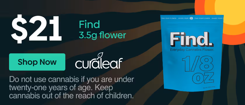 Cannabis Promo, Cannabis Sales, Cannabis Discounts, Cannabis on Sale, $21 Find Eighths!