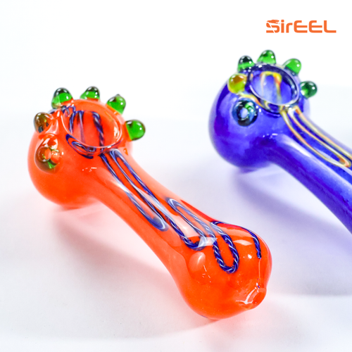 Frit & Marble Glass Pipe SirEEL