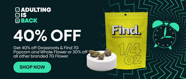 Cannabis Promo, Cannabis Sales, Cannabis Discounts, Cannabis on Sale, Friday Flower Power: 40% OFF 7G Flower