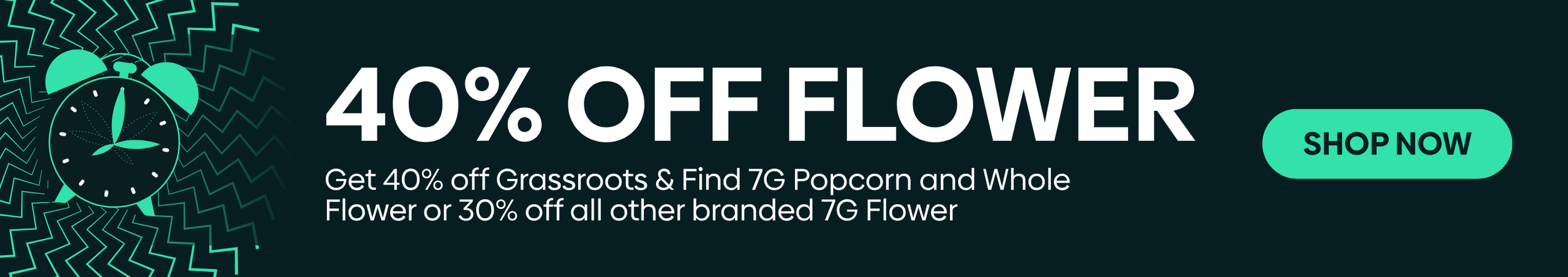 Cannabis Promo, Cannabis Sales, Cannabis Discounts, Cannabis on Sale, Friday Flower Power: 40% OFF 7G Flower