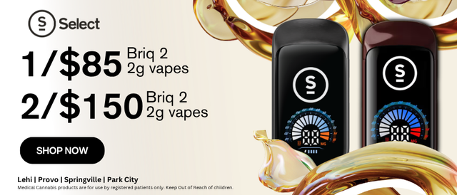 Cannabis Promo, Cannabis Sales, Cannabis Discounts, Cannabis on Sale, ONLY $85 SELECT BRIQ 2 2g All-In-One Vapes!