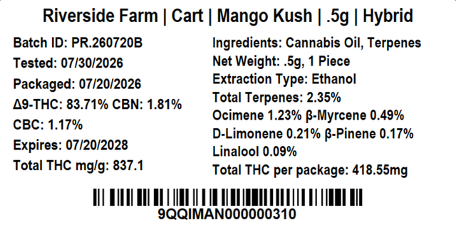 Mango Kush Riverside Farm Mango Kush Riverside Farm