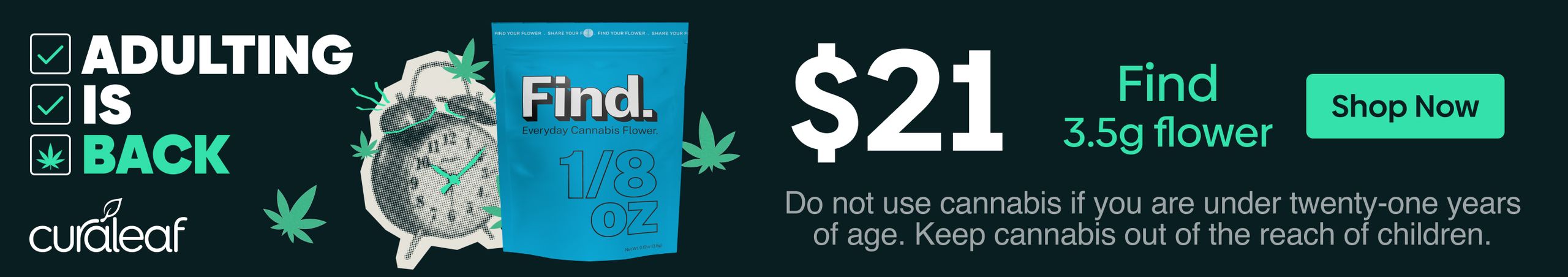 Cannabis Promo, Cannabis Sales, Cannabis Discounts, Cannabis on Sale, $21 Find Eighths!
