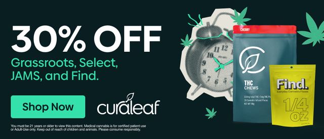 Cannabis Promo, Cannabis Sales, Cannabis Discounts, Cannabis on Sale, 30% Off Grassroots, Find, Select & Jams!
