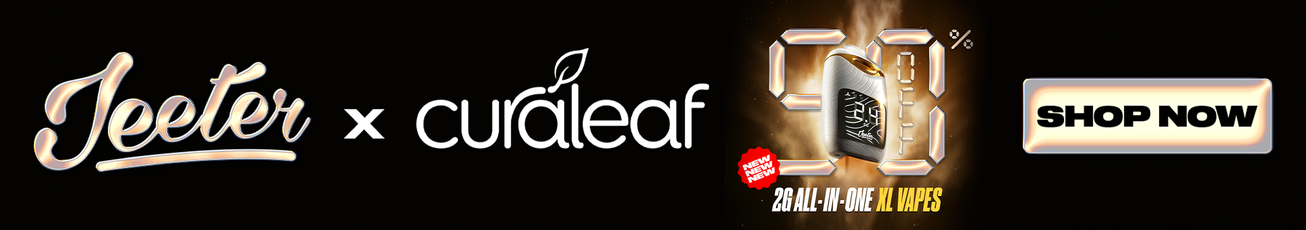 Cannabis Promo, Cannabis Sales, Cannabis Discounts, Cannabis on Sale, 50% OFF ALL JEETER Products!