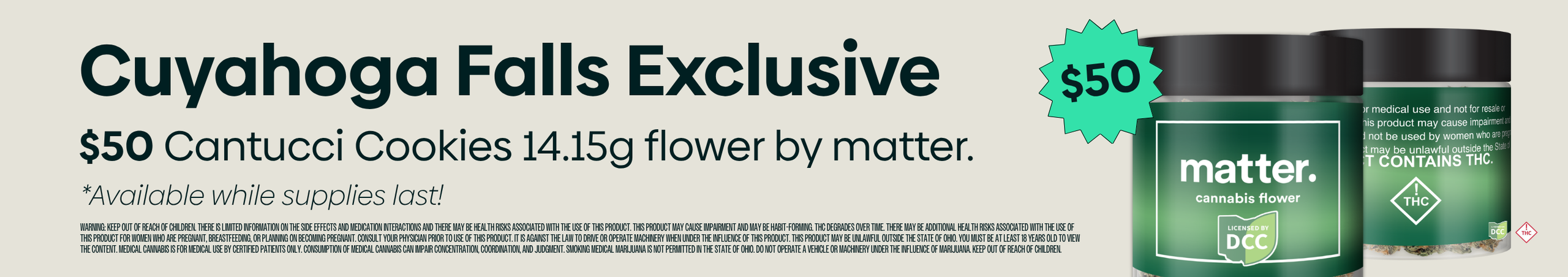 Cannabis Promo, Cannabis Sales, Cannabis Discounts, Cannabis on Sale, matter. 14.15g Cantucci Cookies Whole Flower | $50