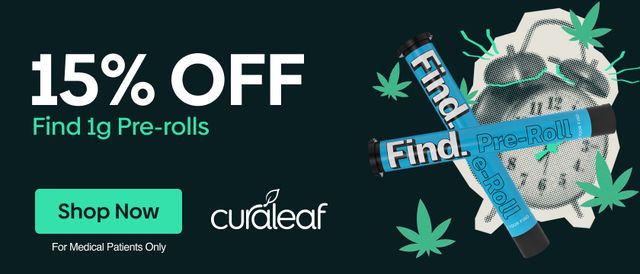 Cannabis Promo, Cannabis Sales, Cannabis Discounts, Cannabis on Sale, 15% Off All Find 1g Pre-Rolls!