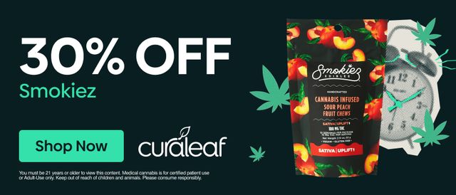 Cannabis Promo, Cannabis Sales, Cannabis Discounts, Cannabis on Sale, 30% Off Smokiez!