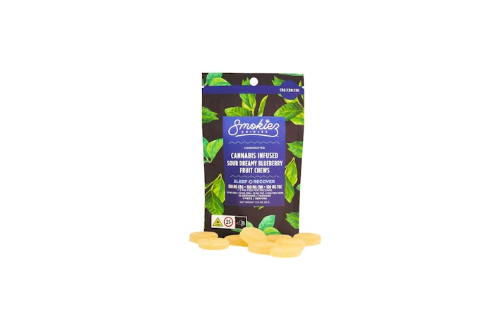 Smokiez Trifecta Sour Dreamy Blueberry Ratioed Gummies 10mg ea | 10-Pack