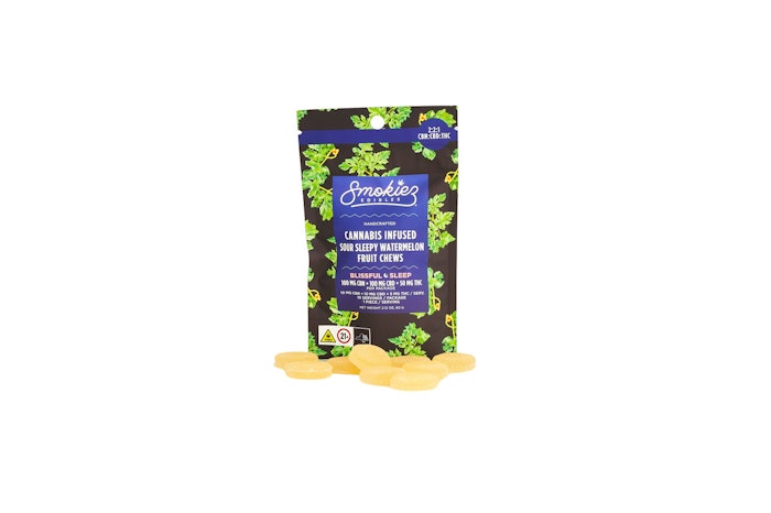 Smokiez Trifecta Sour Sleepy Watermelon Ratioed Gummies 5mg ea | 10-Pack