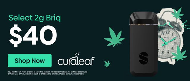 Cannabis Promo, Cannabis Sales, Cannabis Discounts, Cannabis on Sale, $40 Briq 1.0 Vapes!