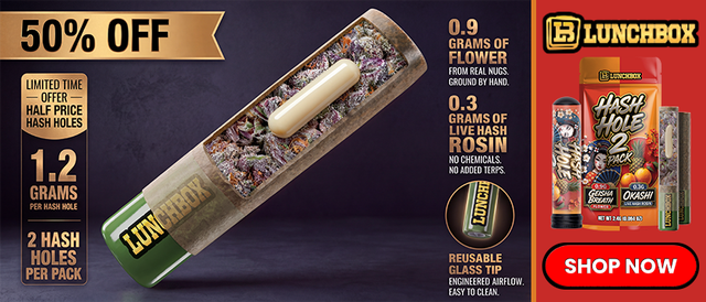 Cannabis Promo, Cannabis Sales, Cannabis Discounts, Cannabis on Sale, 50% OFF LUNCHBOX Products!