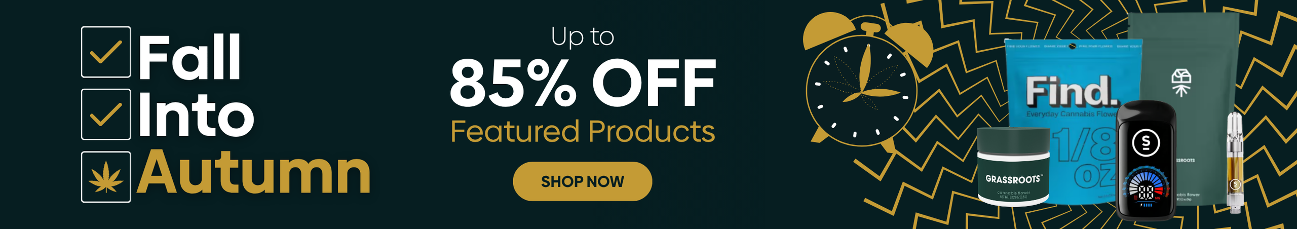 Cannabis Promo, Cannabis Sales, Descuentos en cannabis, Cannabis on Sale, ¡Hasta 60% de descuento en Grassroots, Find, Anthem, Jams y Select!