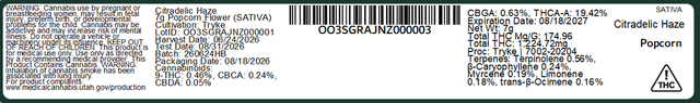 Citradelic Haze Grassroots Citradelic Haze Grassroots