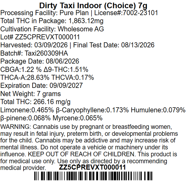 Dirty Taxi Pure Plan Dirty Taxi Pure Plan