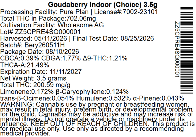 Goudaberry Pure Plan Goudaberry Pure Plan