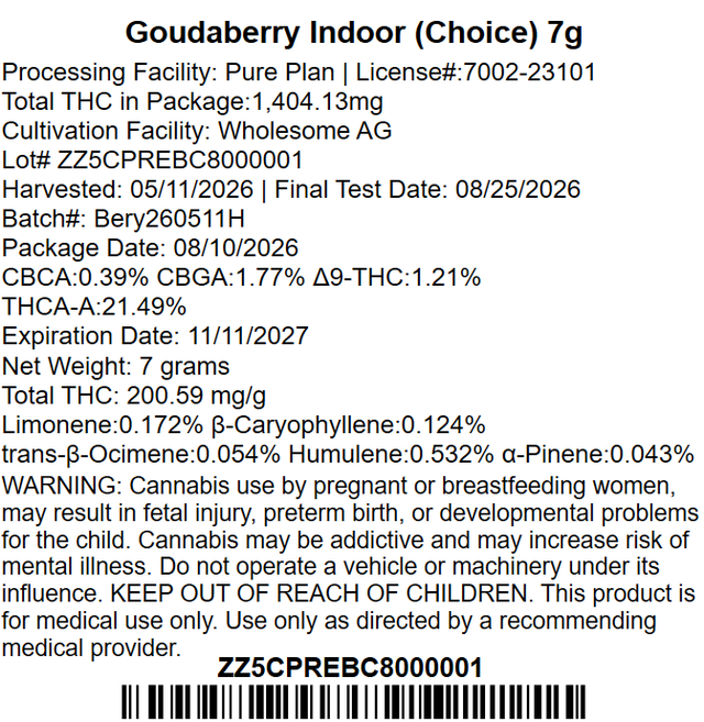 Goudaberry Pure Plan Goudaberry Pure Plan