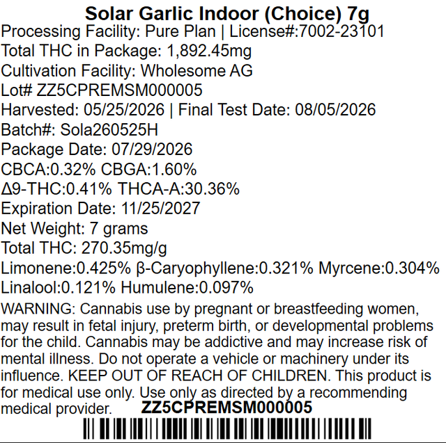 Solar Garlic Pure Plan Solar Garlic Pure Plan
