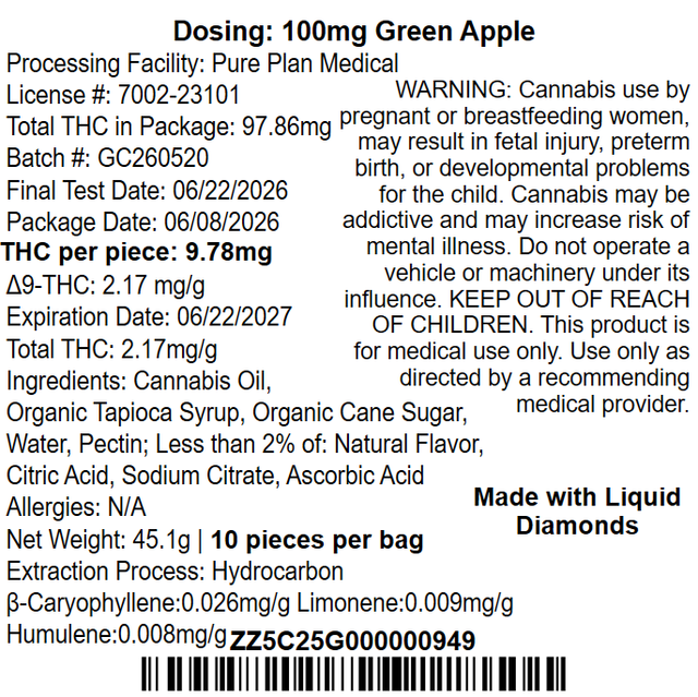 Sour Green Apple Pure Plan Sour Green Apple Pure Plan