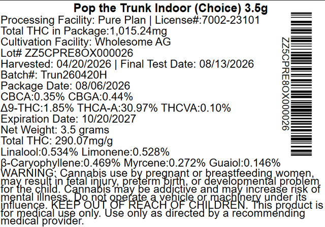 Pop the Trunk Pure Plan Pop the Trunk Pure Plan