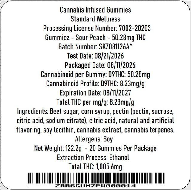 Sour Peach Gummiez Sour Peach Gummiez