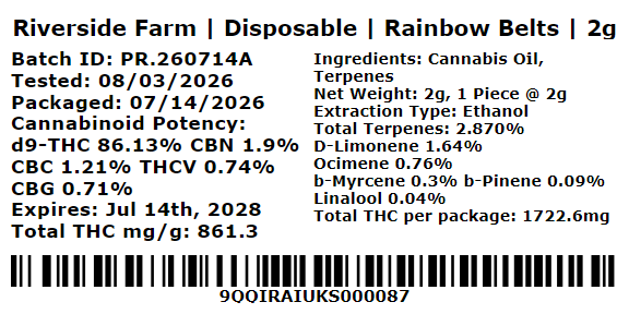 Rainbow Belts Riverside Farm Rainbow Belts Riverside Farm