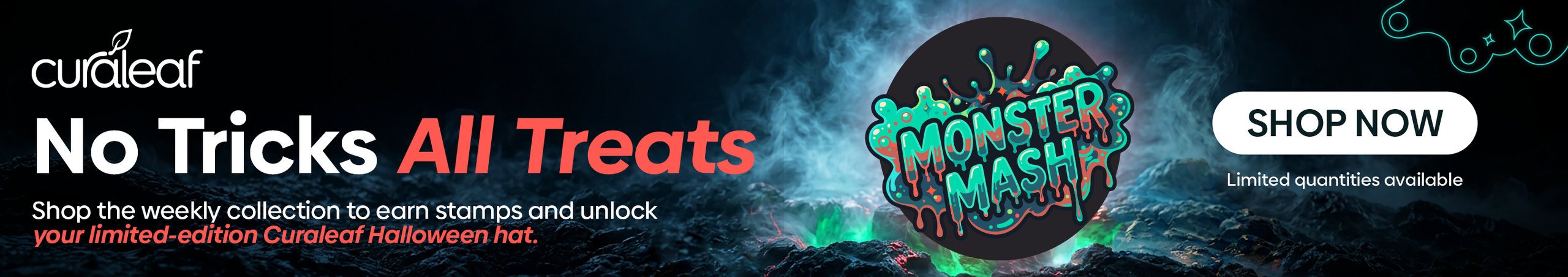 Cannabis Promo, Cannabis Sales, Cannabis Discounts, Cannabis on Sale, All Treats - Monster Mash