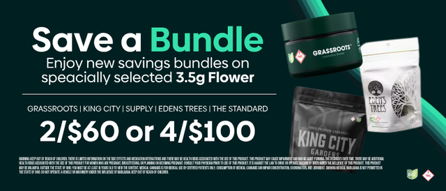 Cannabis Promo, Cannabis Sales, Cannabis Discounts, Cannabis on Sale, 4 for $100 3.5g Flower Selected Brands