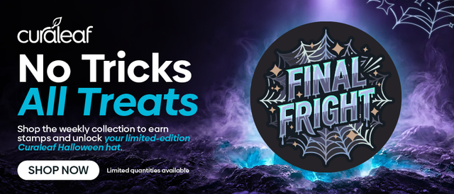 Cannabis Promo, Cannabis Sales, Cannabis Discounts, Cannabis on Sale, All Treats - Final Fright