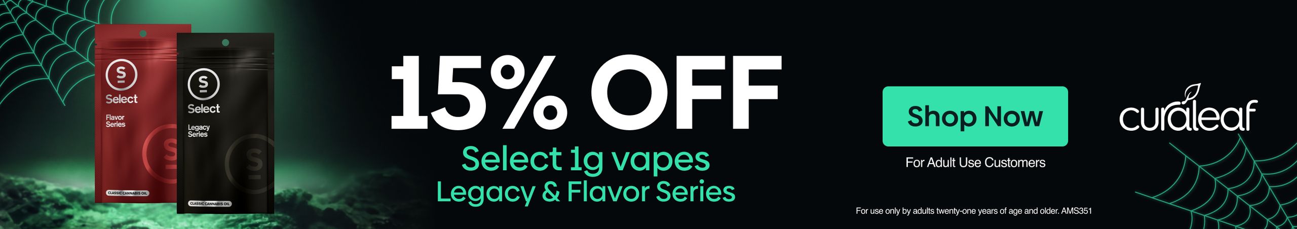 Cannabis Promo, Cannabis Sales, Cannabis Discounts, Cannabis on Sale, 15% Off Select Legacy & Flavor Series 1g Carts!