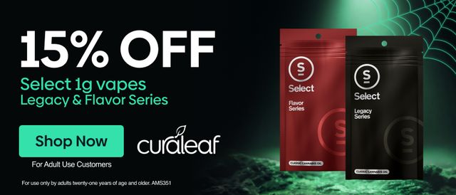 Cannabis Promo, Cannabis Sales, Cannabis Discounts, Cannabis on Sale, 15% Off Select Legacy & Flavor Series 1g Carts!