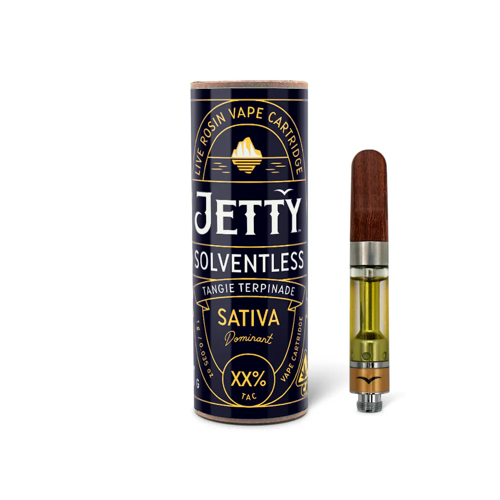 Buy Jetty Extracts Vape Cartridge Tangie Terpinade Solventless Rosin Vape Cart 1 G image