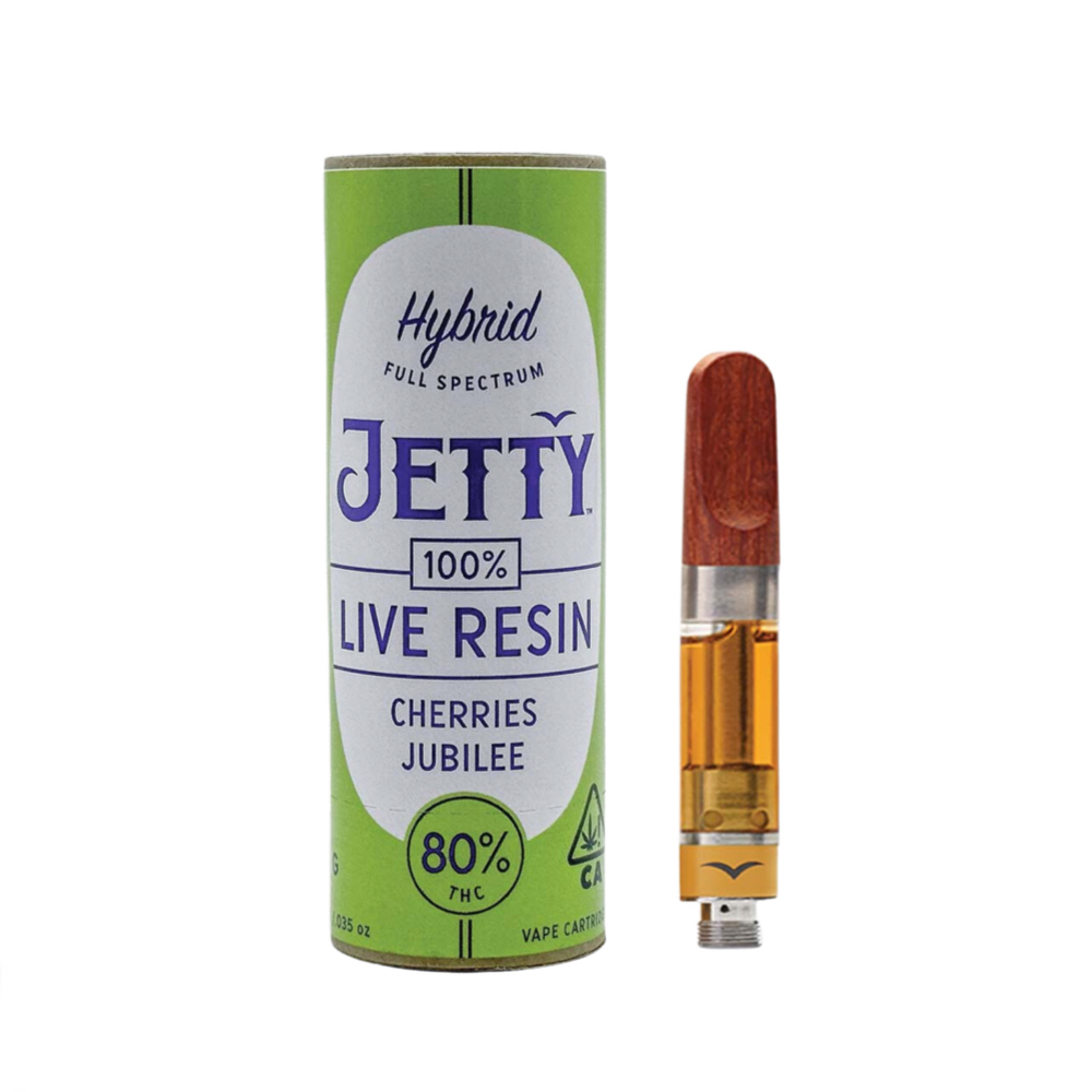 Buy Jetty Extracts Vape Cartridge Cherries Jubilee UR Live Resin Vape Cart 1 G image