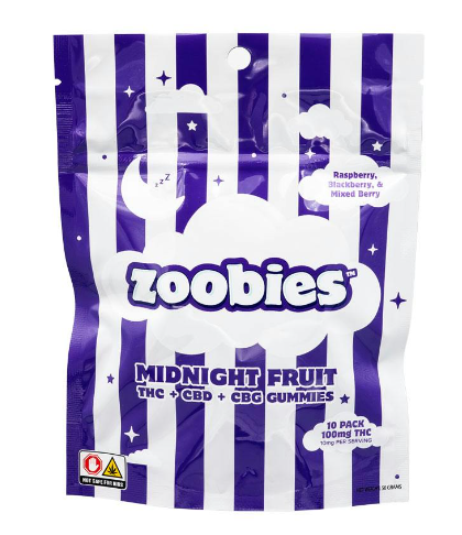 Midnight Fruit | 100mg 10Pk Gummies Zoobies (by Loud Labs) Midnight Fruit | 100mg 10Pk Gummies Zoobies (by Loud Labs)