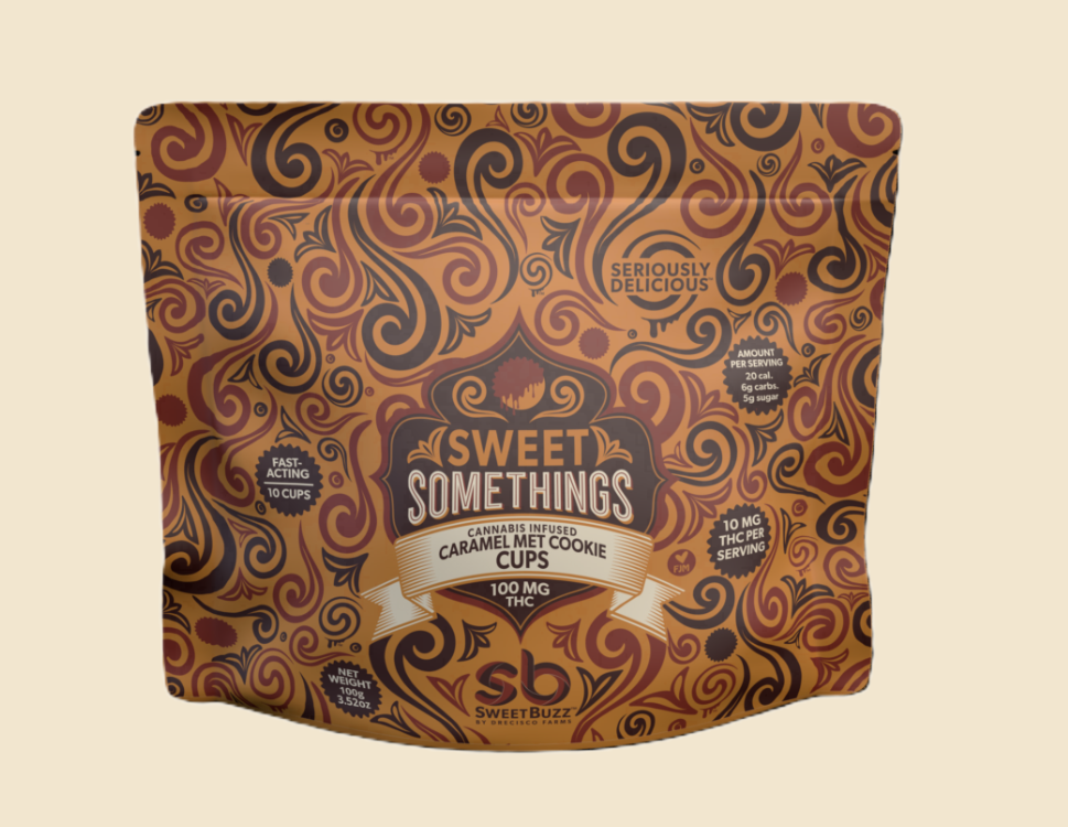 Buy SweetBuzz Edibles Sweet Somethings - Caramel Met Cookie 10pk 100mg image №0