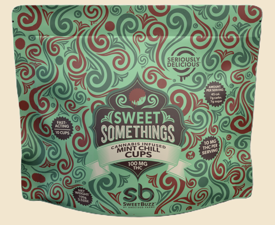 Buy SweetBuzz Edibles Sweet Somethings - Mint Chill 10pk 100mg image