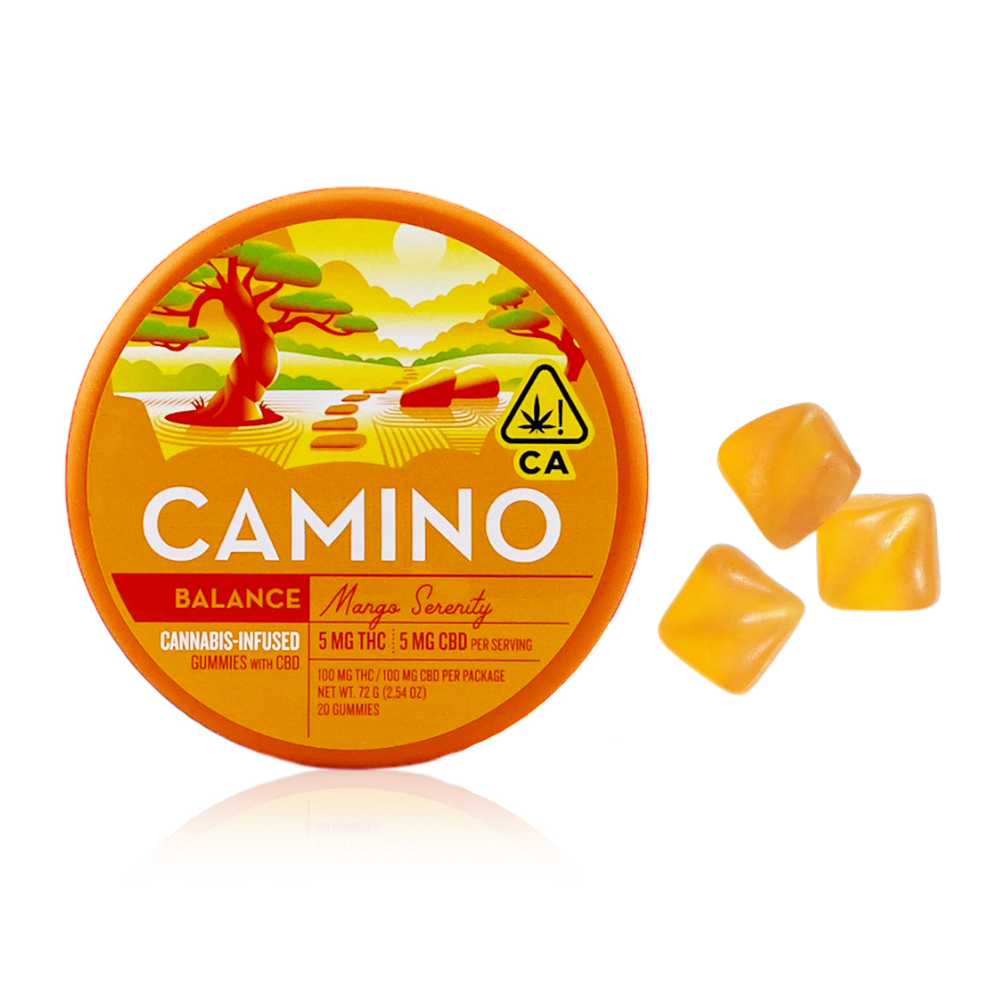 Buy Camino Edibles Mango Serenity 1:1 (CBD:THC) 200 mg (20-pack) image №0